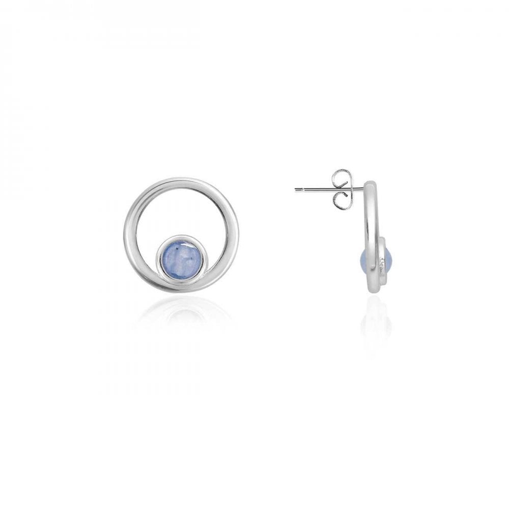 Treasure The Little Things | Birthstone March Aqua Crystal | Silver | Earring Box
