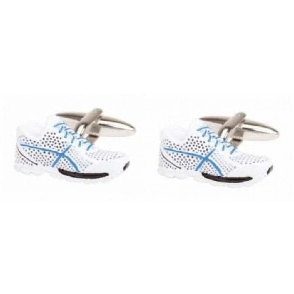 Blue & White Trainer Cufflinks