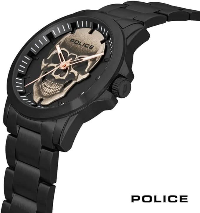 Flick Black Skull Dial Watch