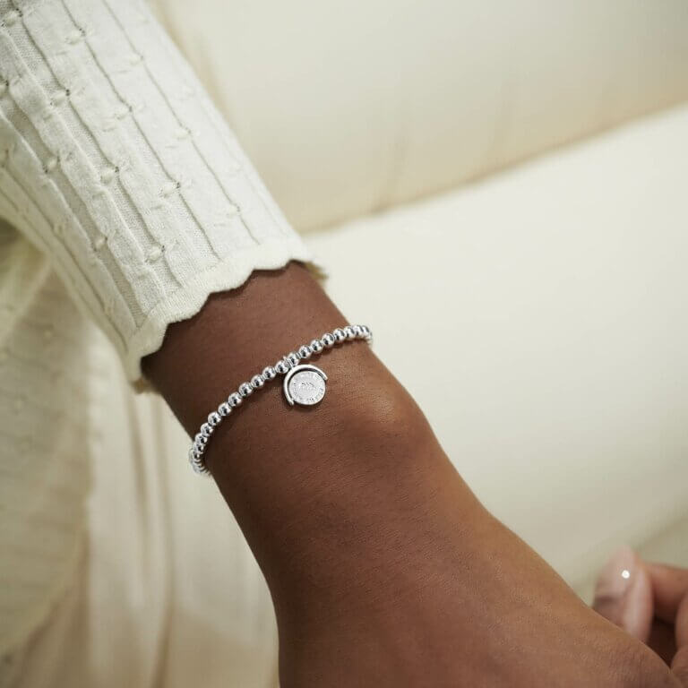 Spinning Boxed A Little 'When Feathers Appear Loved Ones Are Near' Bracelet