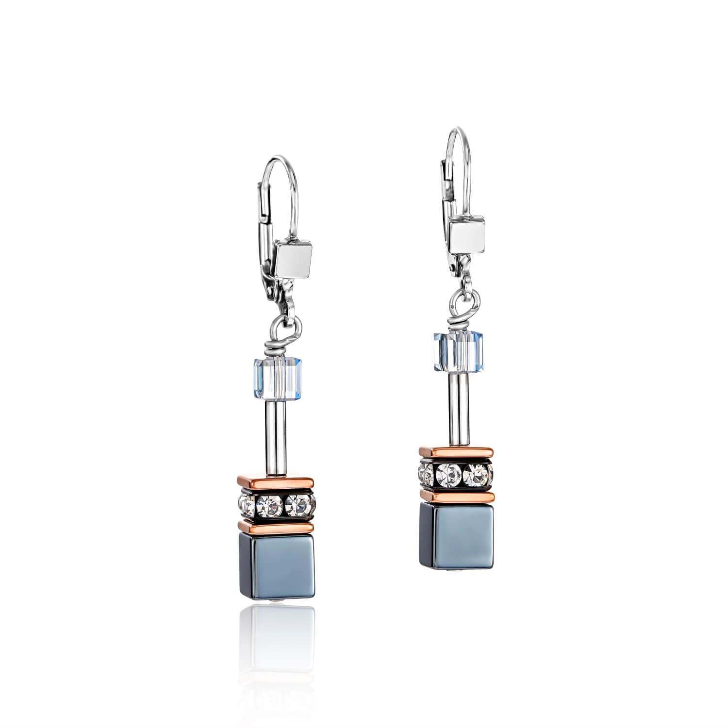 GeoCUBE Ice Blue Earrings