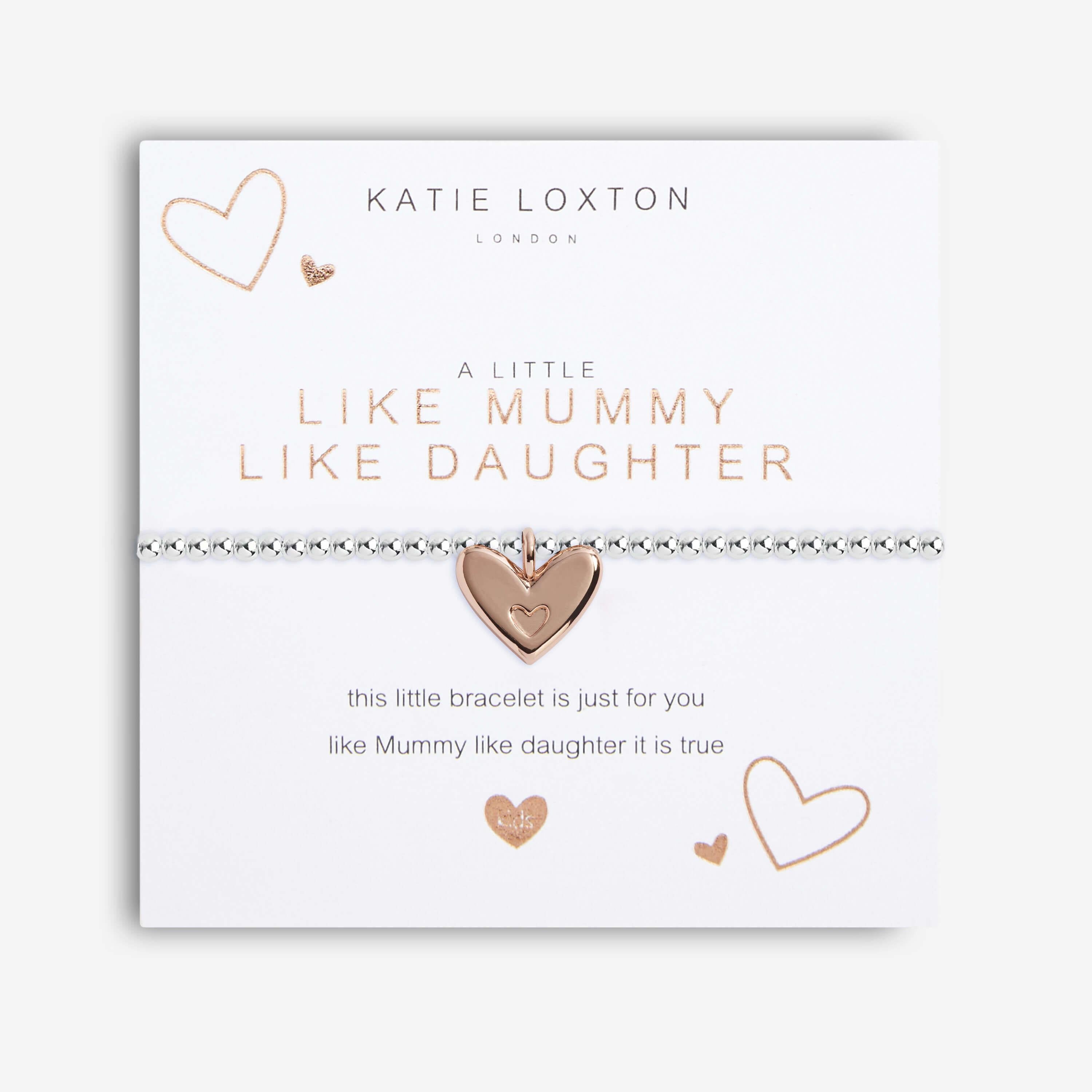 A Little | Like Mummy Like Daughter | Silver | Bracelet | 15.5cm Stretch