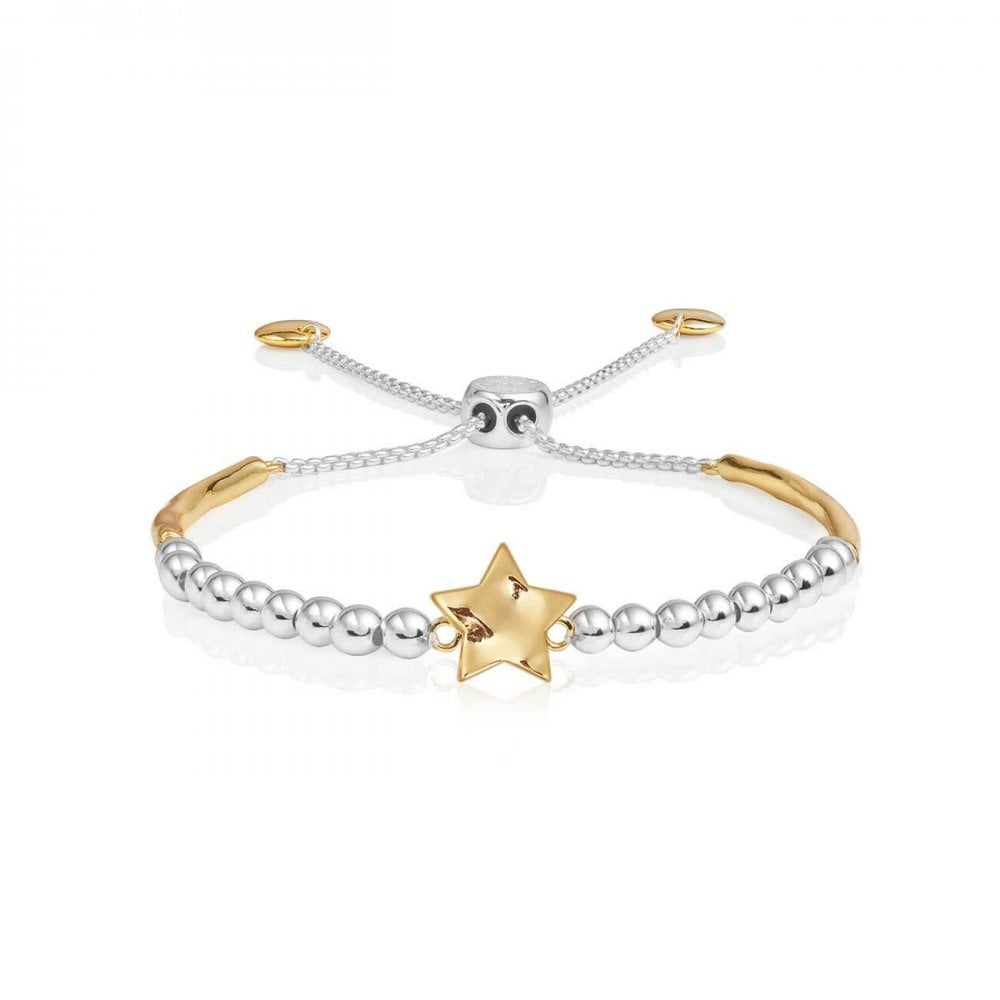 Bracelet Bar | Gold | Hammered Star Ball Friendship Bracelet | 25cm Adjustable