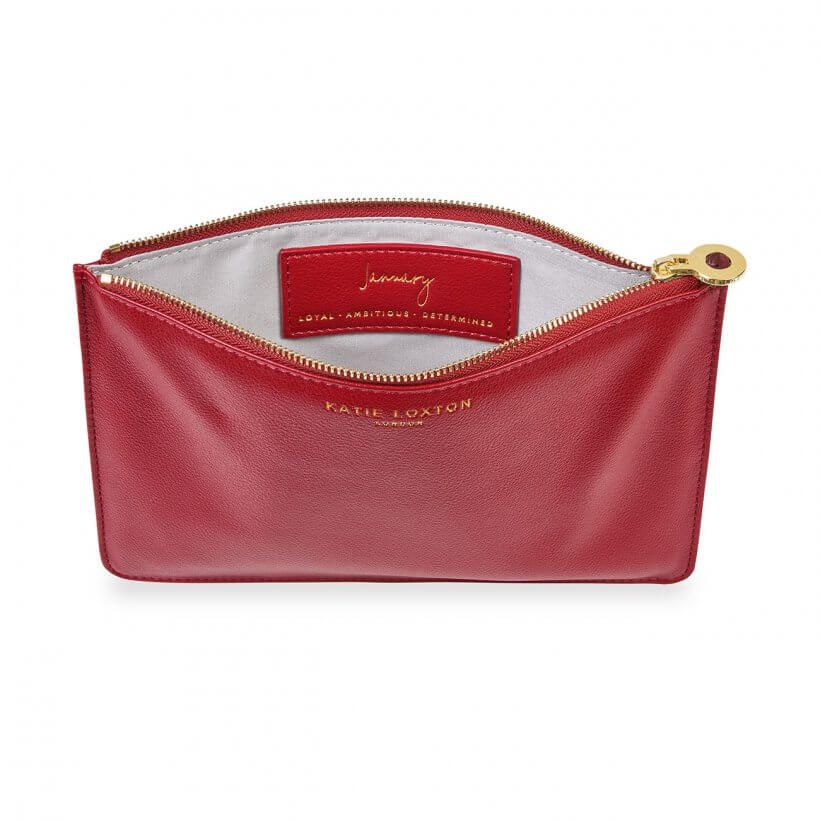 Birthstone Perfect Pouch | January | Garnet | Dark Red