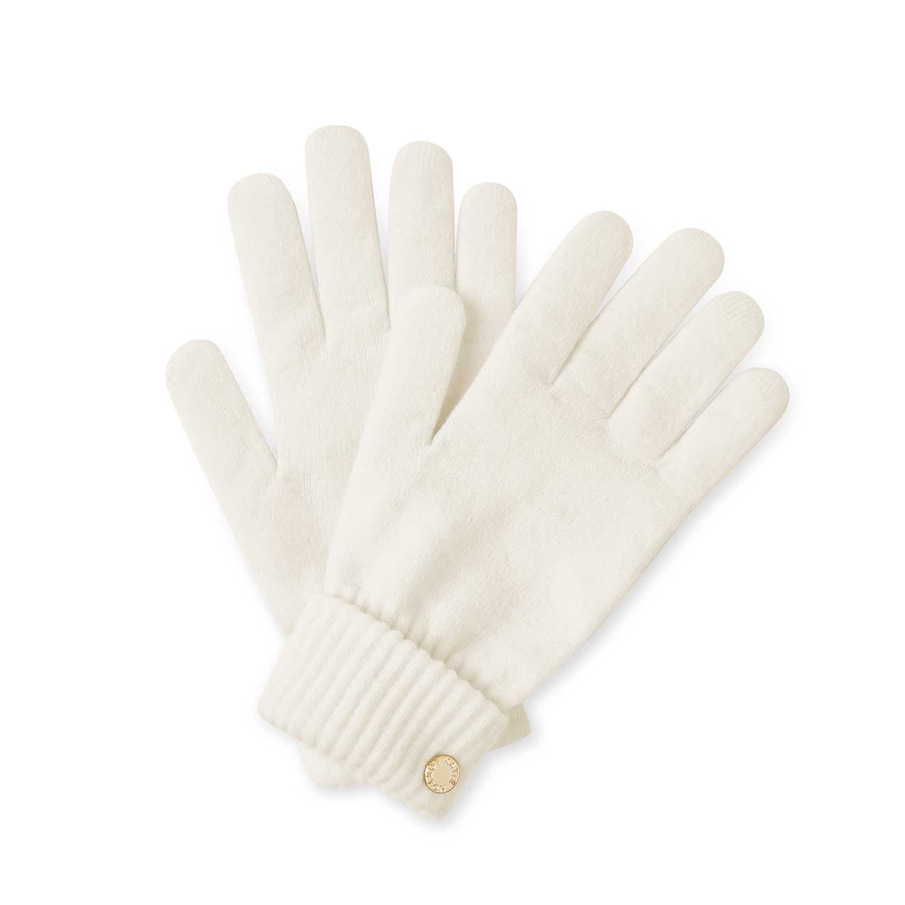 Chunky Knit Gloves | Cream- Medium Fit