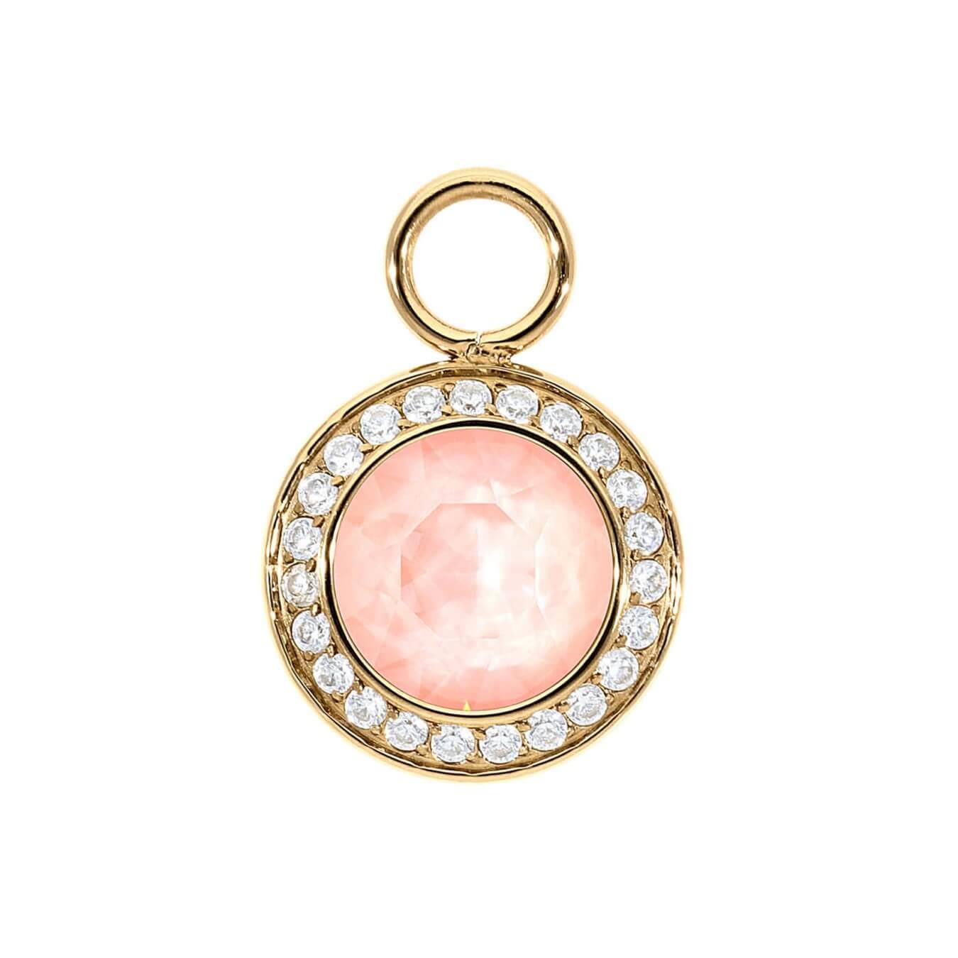 Tondo Deluxe Crystal Flamingo Ignite 13 mm Charm (G/P)