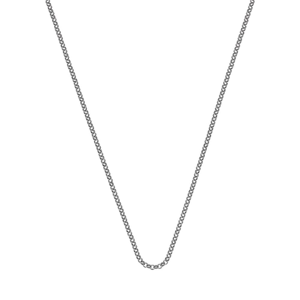 Sterling Silver Belcher Chain - 35"