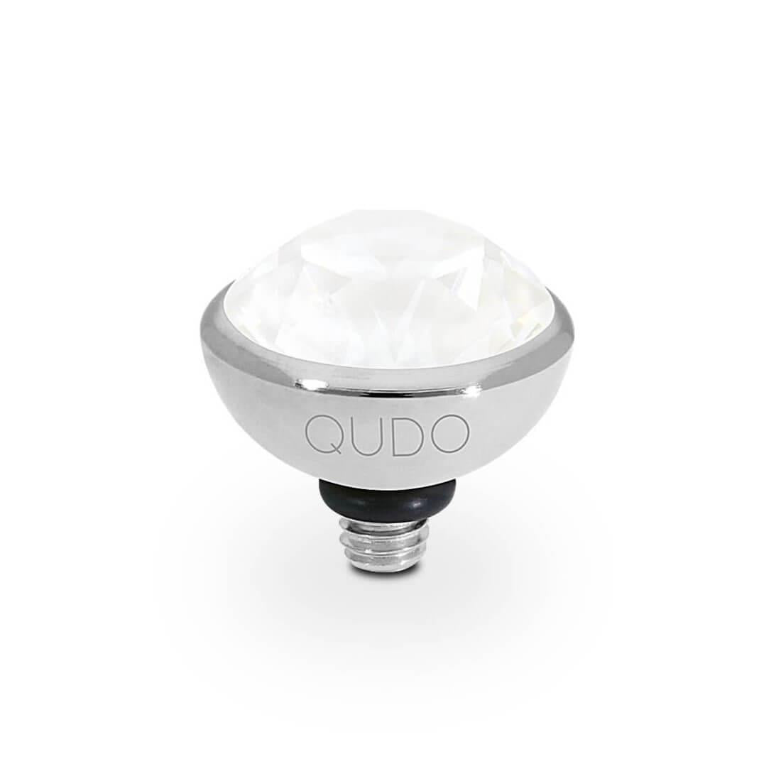 Bottone Crystal Electric White Ignite 10mm Top (S/P)