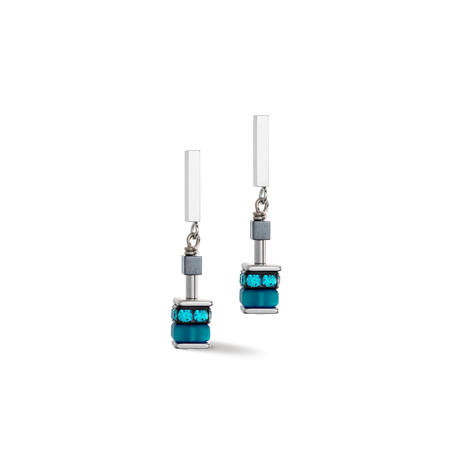Sparkling Classic Update Blue Earrings With Stickpin