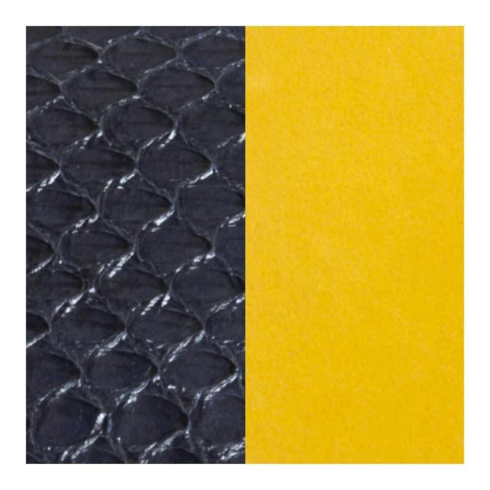 Leather Navy Blue Watersnake/Ocher