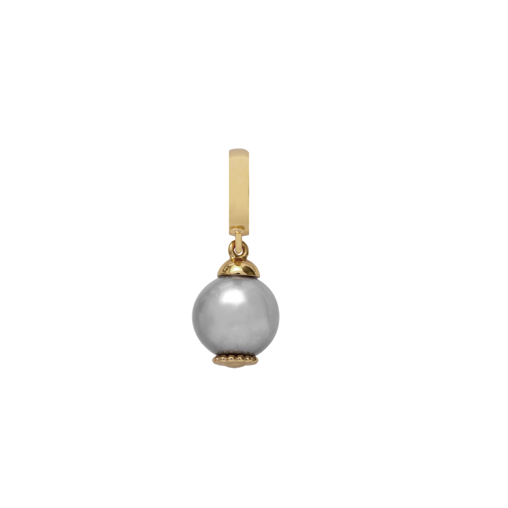 Pearl Drop Gold Plated Charm