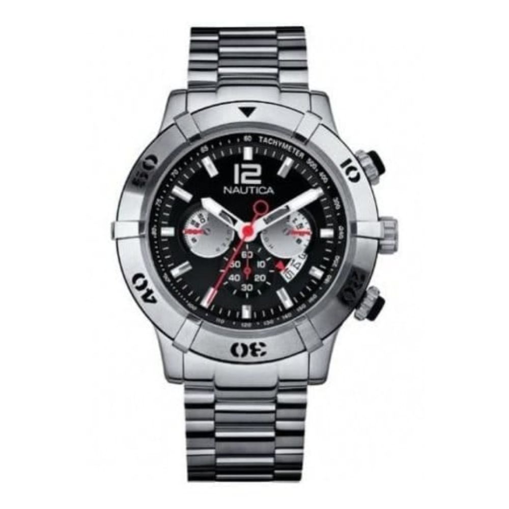 Nautica Chronograph Gents Stainless Steel Bracelet Watch