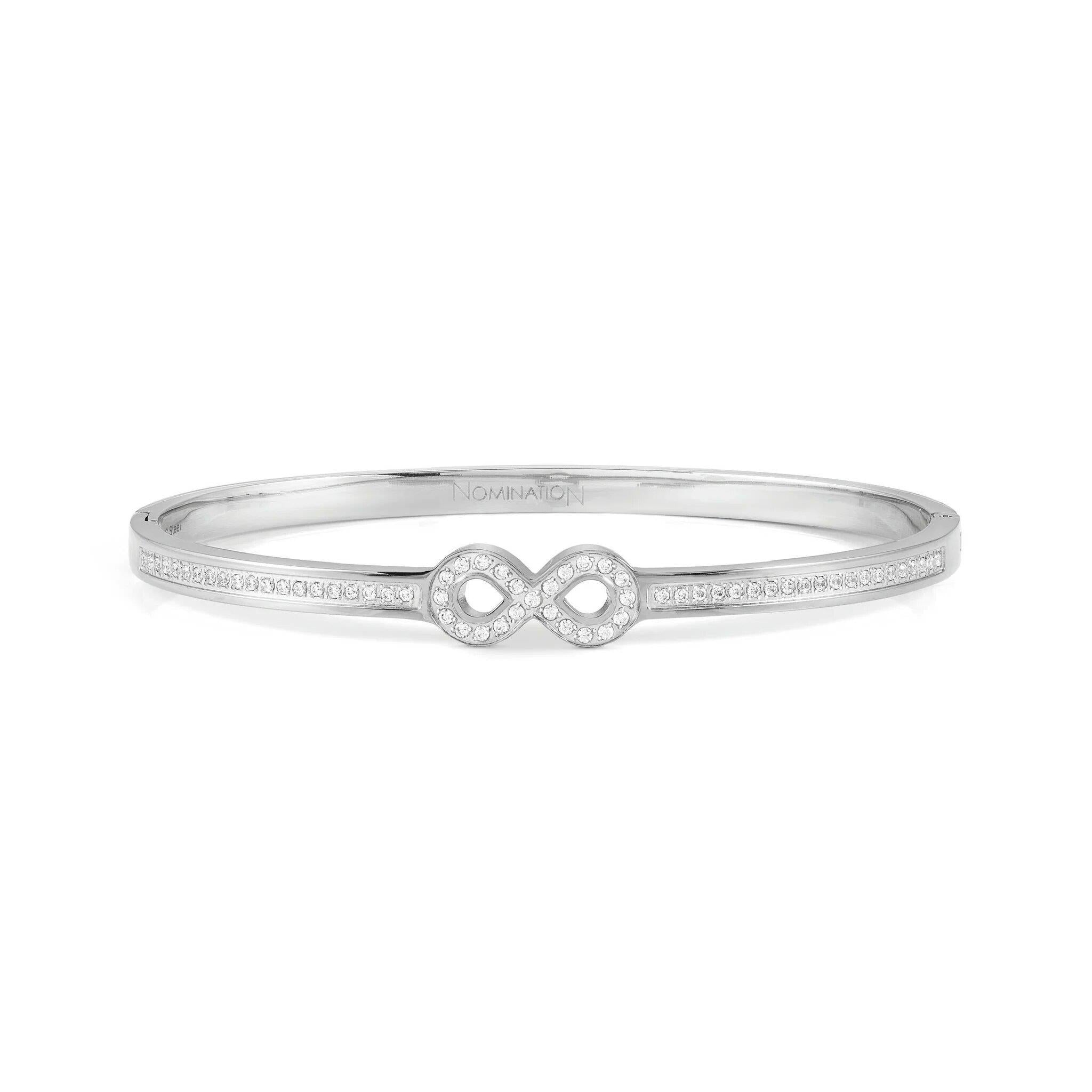 Pretty Bangle In SS With CZ Infinity