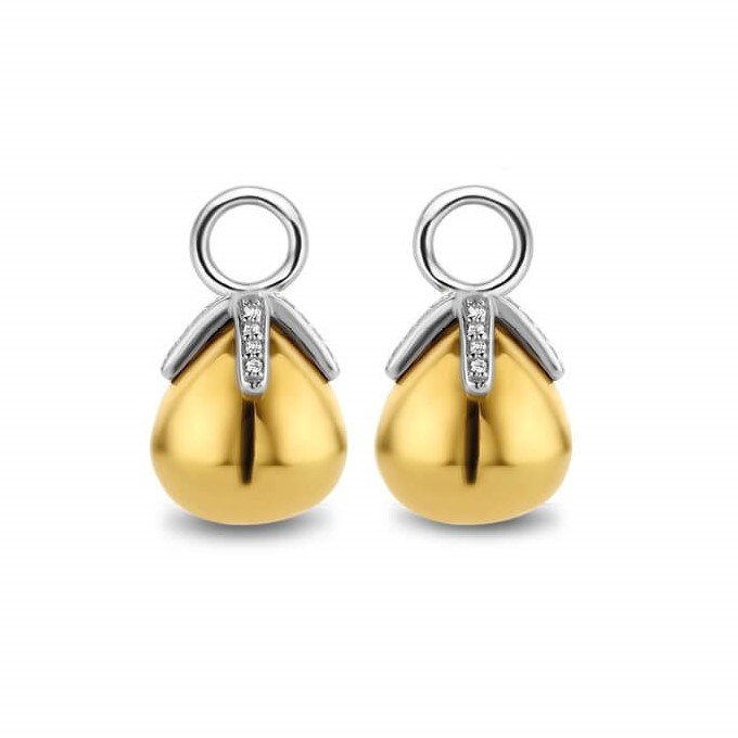Gold Plated CZ Flowerbud Ear Charm