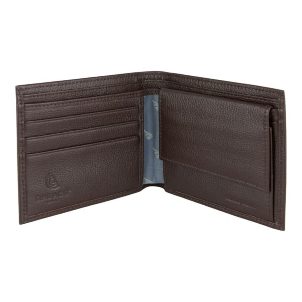 Leather Wallet with Yacht lining -Brown