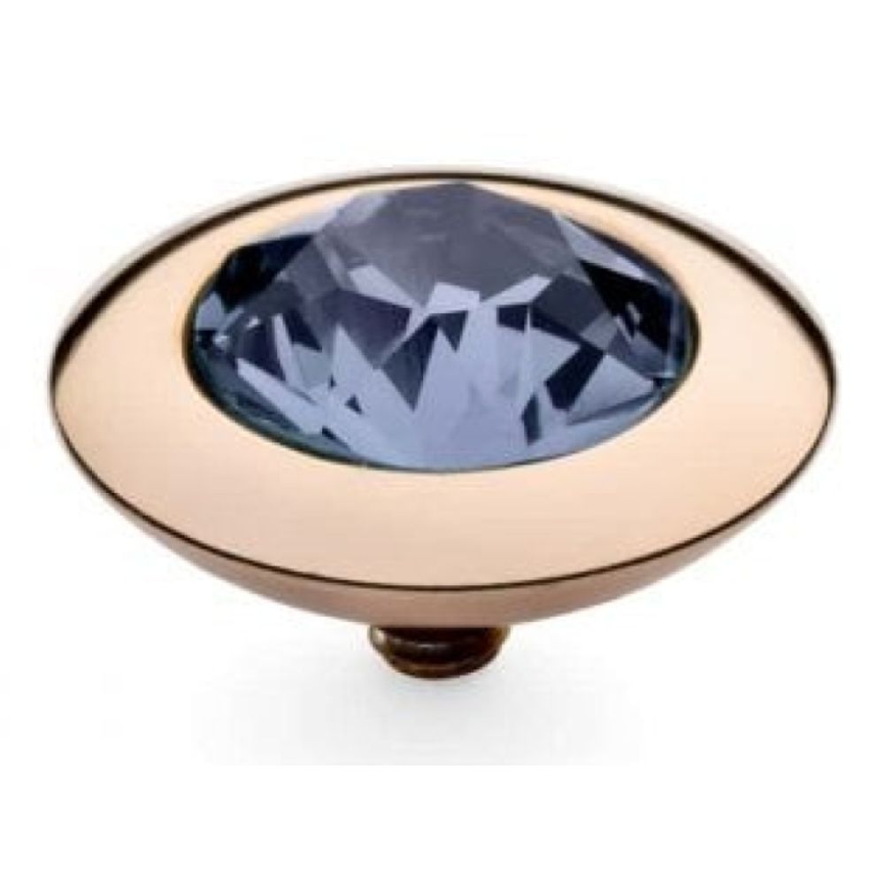 Famosa Rose Gold 13mm Tondo Ring Top Provence Lavender