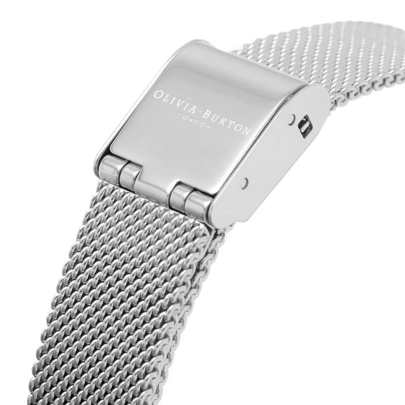 Belgrave Tbar White & Two Tone Mesh Watch