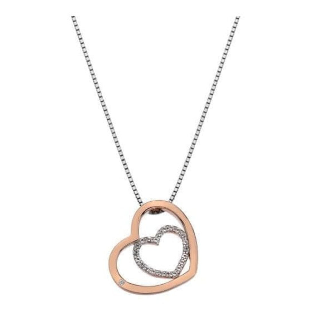 Adorable Encased Pendant - Rose Gold Plate Accents