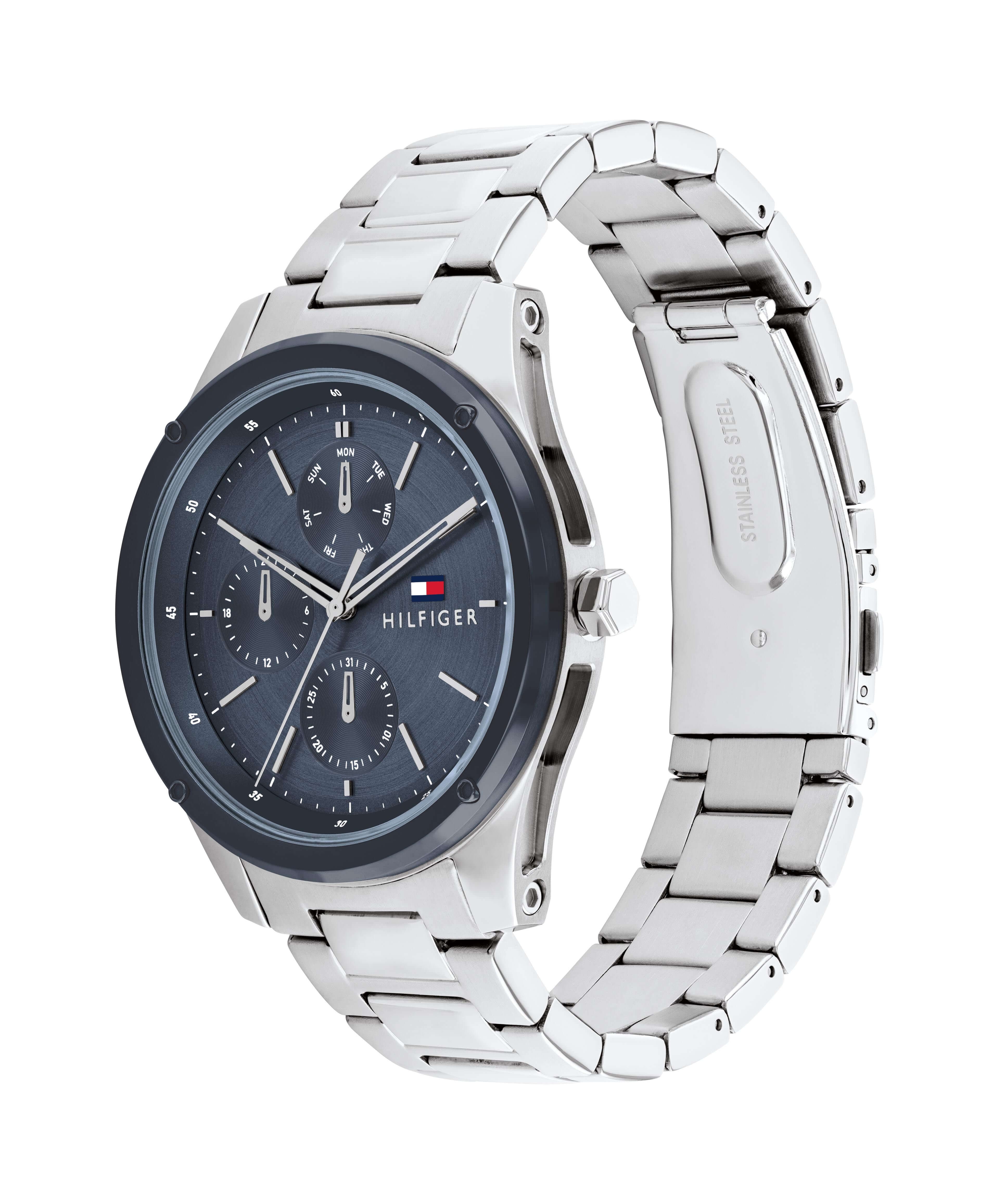 Tyler Blue Dial Stainless Steel Gents Watch