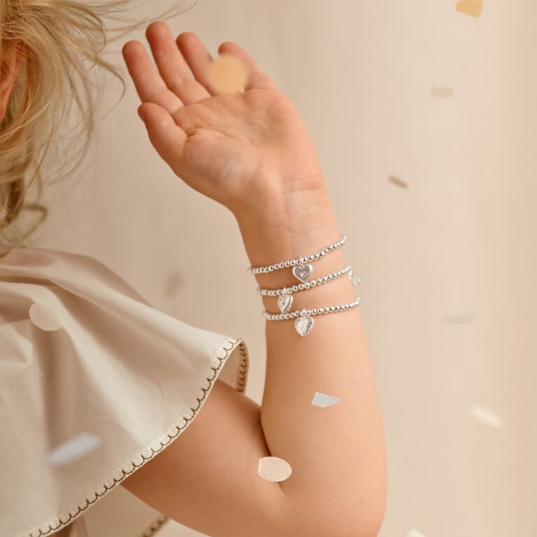 Kid's Confetti A Little 'Just For You Birthday Girl' Silver Plated Bracelet