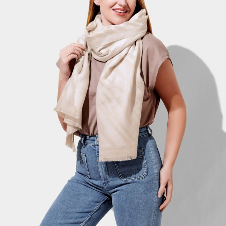Printed Blanket Scarf | Large Zebra | 190cm X 75cm