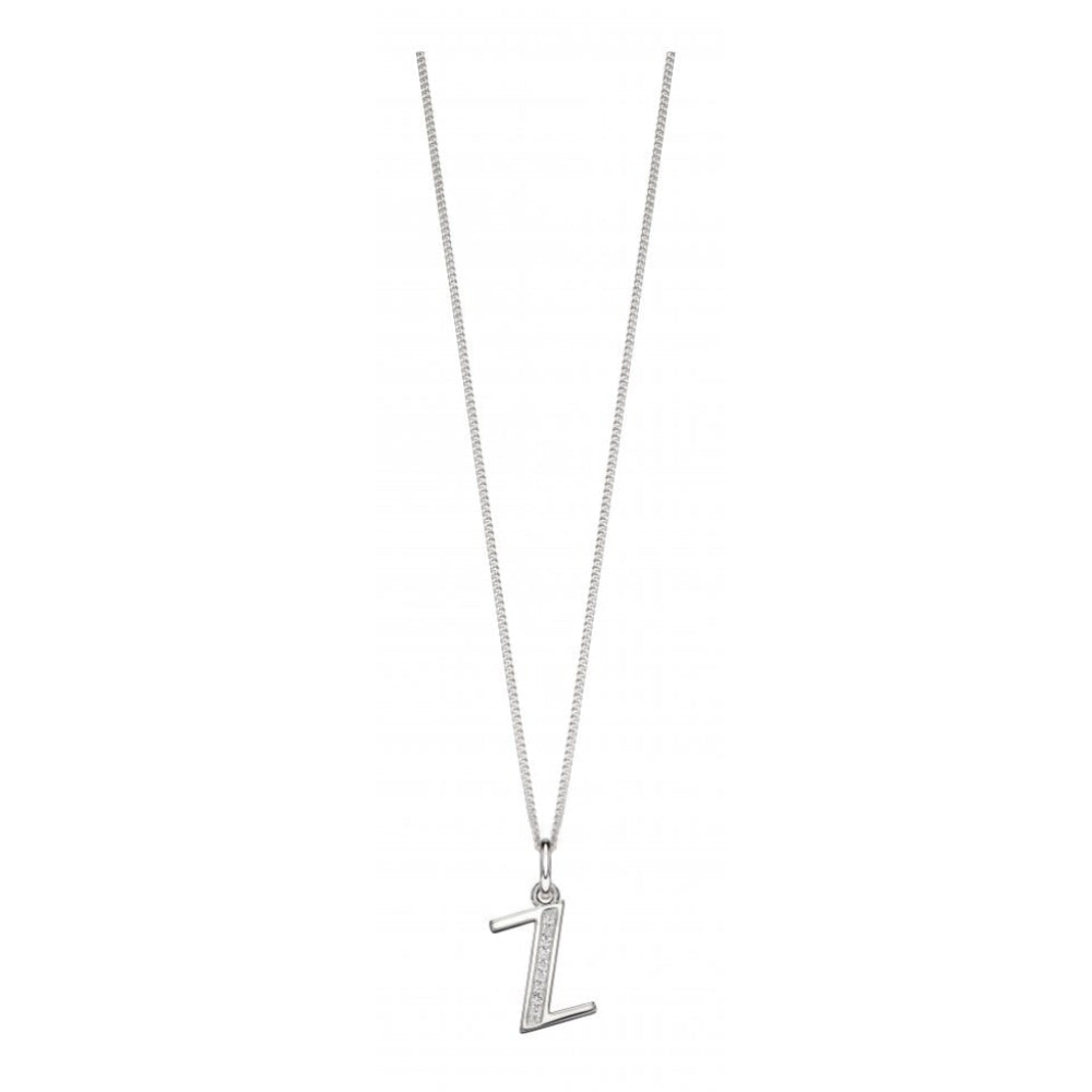 Art Deco Initial 'Z' CZ Pendant