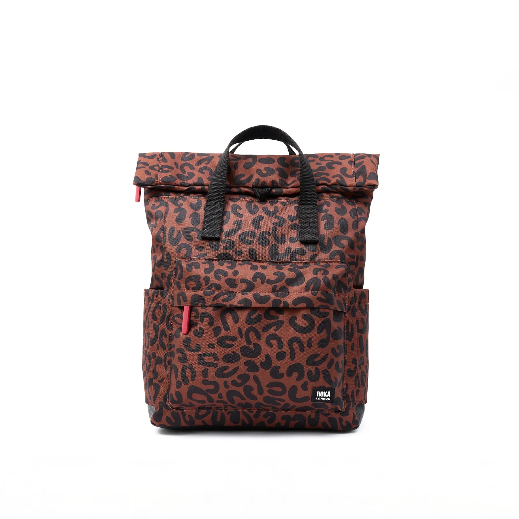 Canfield B Leopard Print Recycled Canvas Medium Backpack