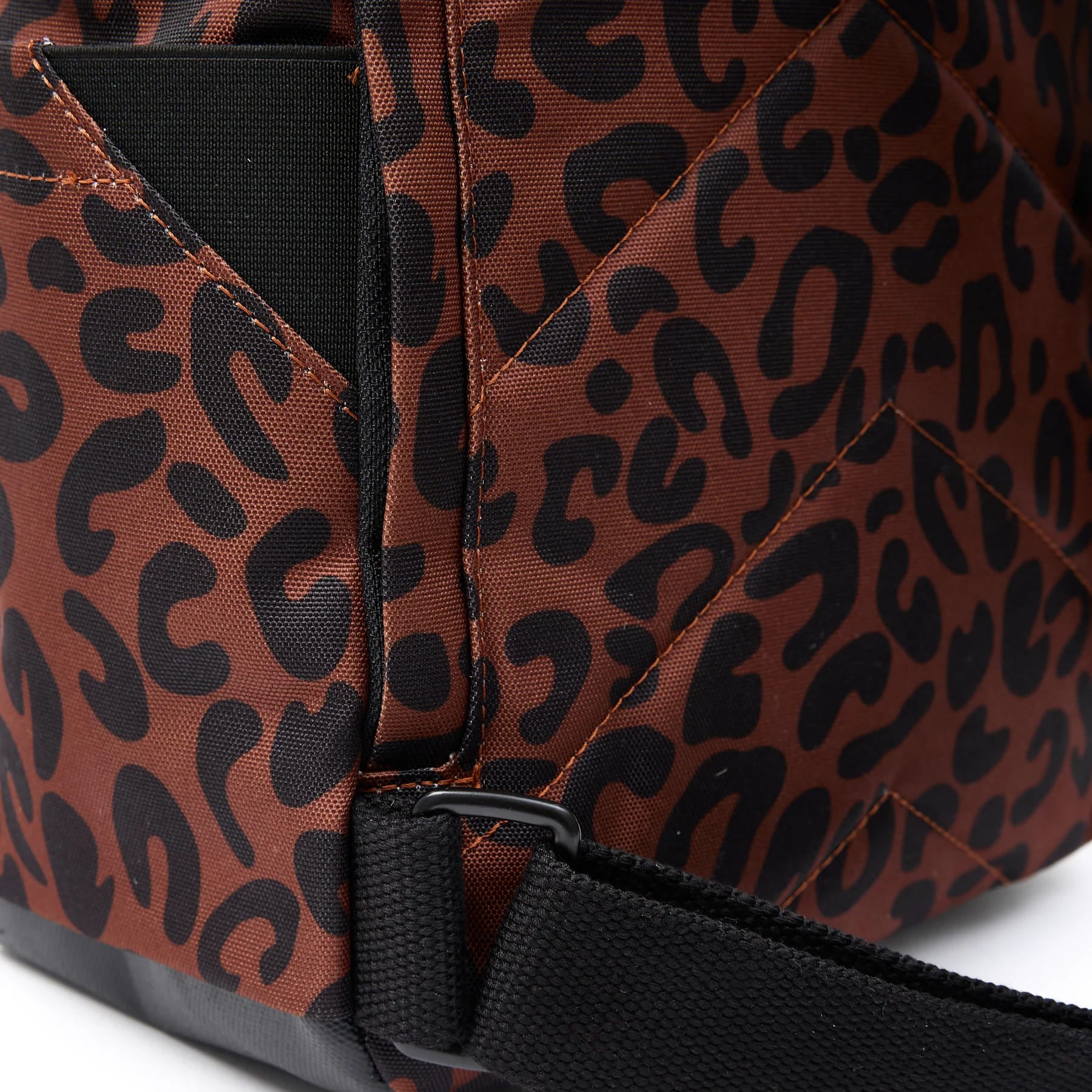 Canfield B Leopard Print Recycled Canvas Medium Backpack