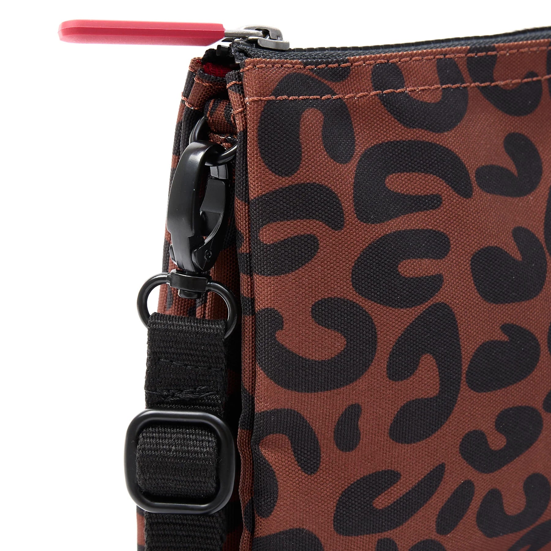 Carnaby Crossbody Leopard Print Recycled Canvas XL Bag