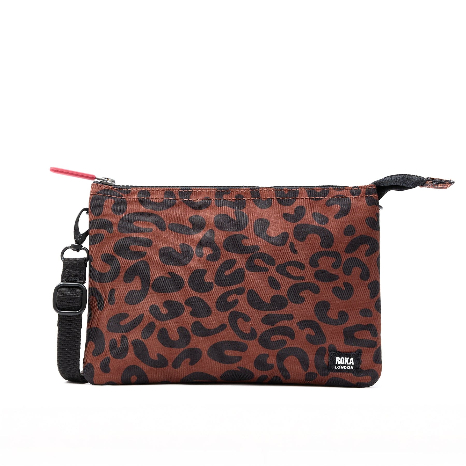 Carnaby Crossbody Leopard Print Recycled Canvas XL Bag