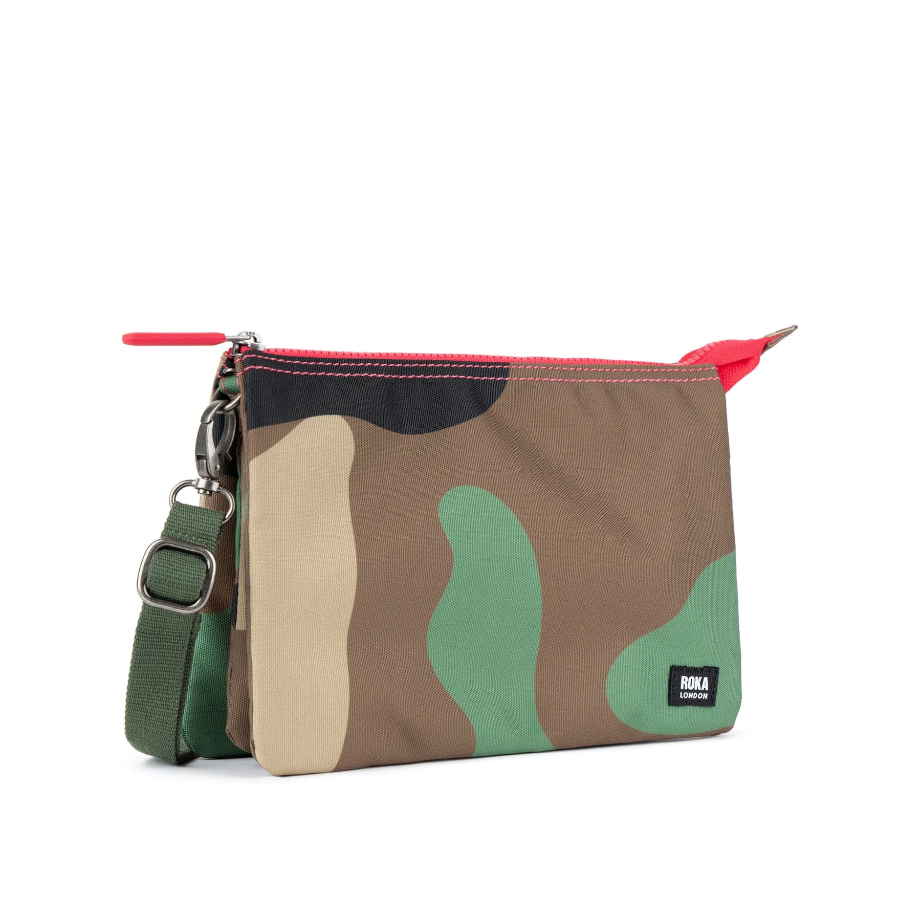 Carnaby Crossbody Vintage Camo Recycled Canvas XL Bag