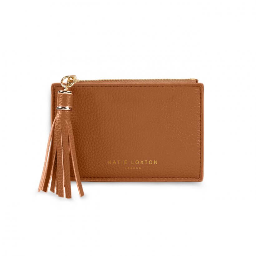 Sophia Tassel Coin/Card Purse | Cognac