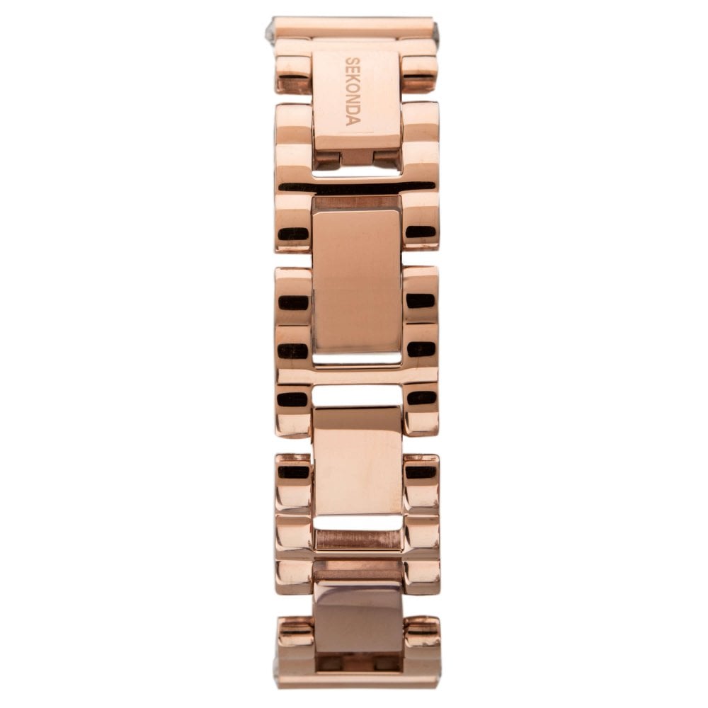Rose Gold Coloured Bracelet Ladies Watch