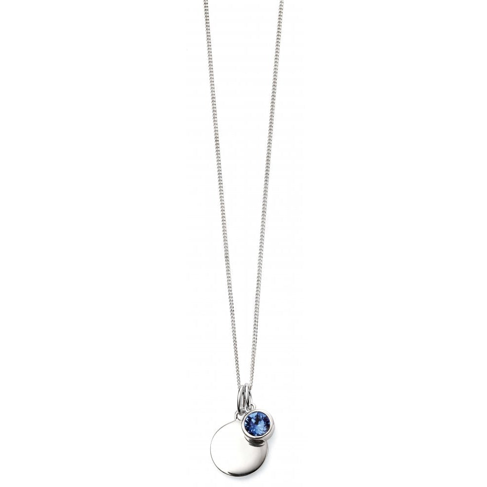 Sept Birth Stone Sterling Silver Pendant