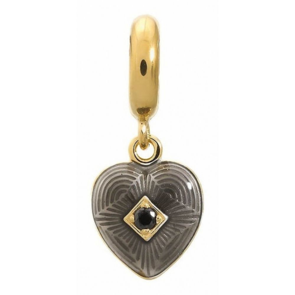 Black Heart Pendant Charm