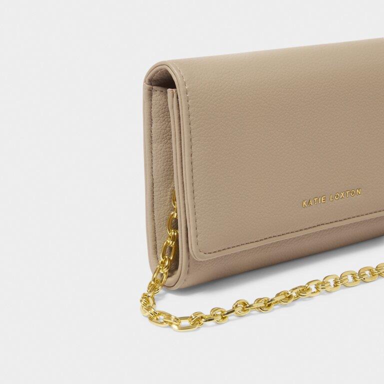 Rubi Chain Crossbody Purse - Light Taupe