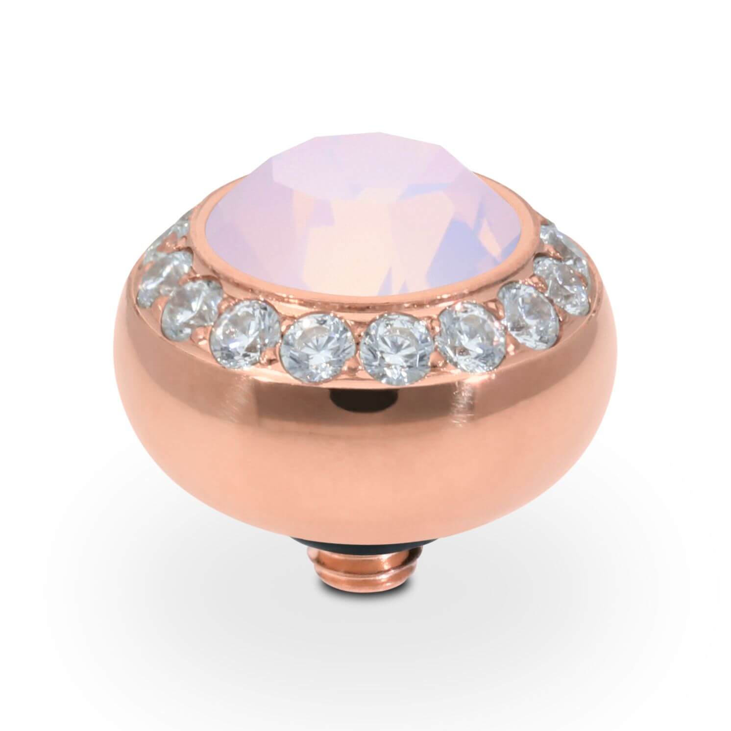 TONDO Deluxe (RG/P) 10mm Rose Opal Ring Top