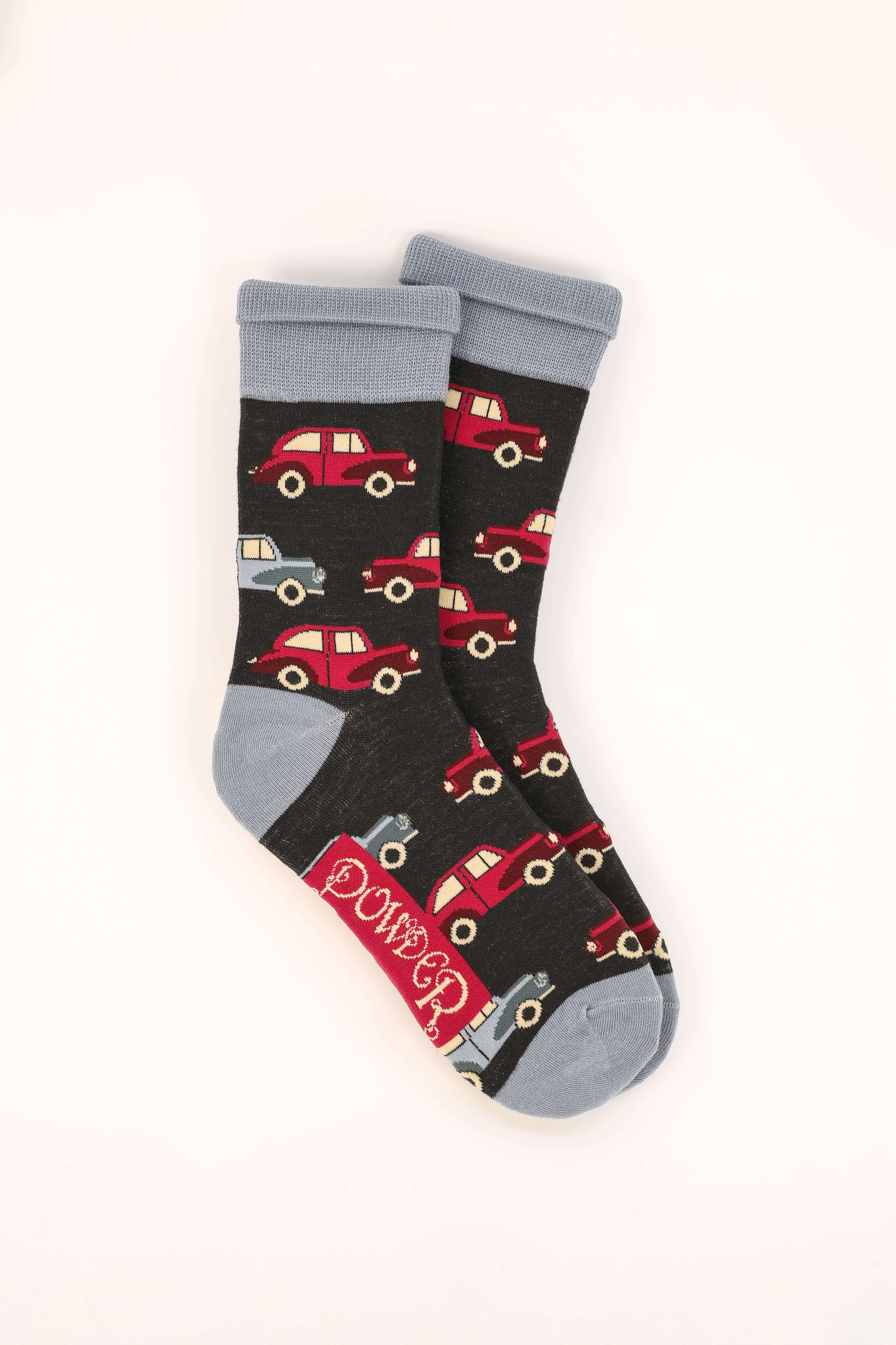 Men's Vintage Motor Socks- Slate