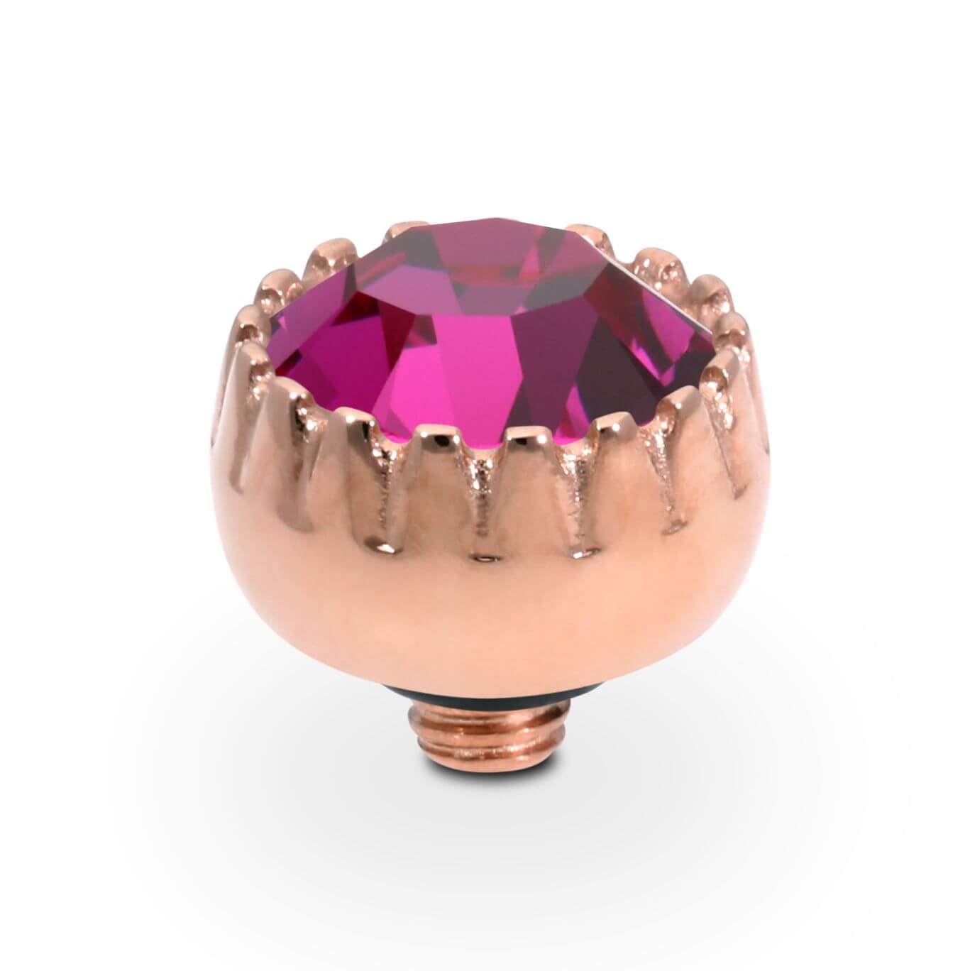 LONDON Small (RG/P) 8mm Fuchsia Ring Top