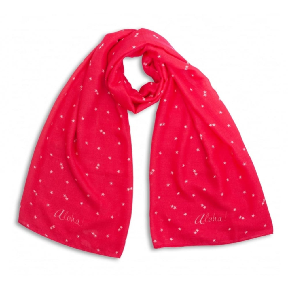 Sentiment Scarf - Aloha - Fuchsia Pink