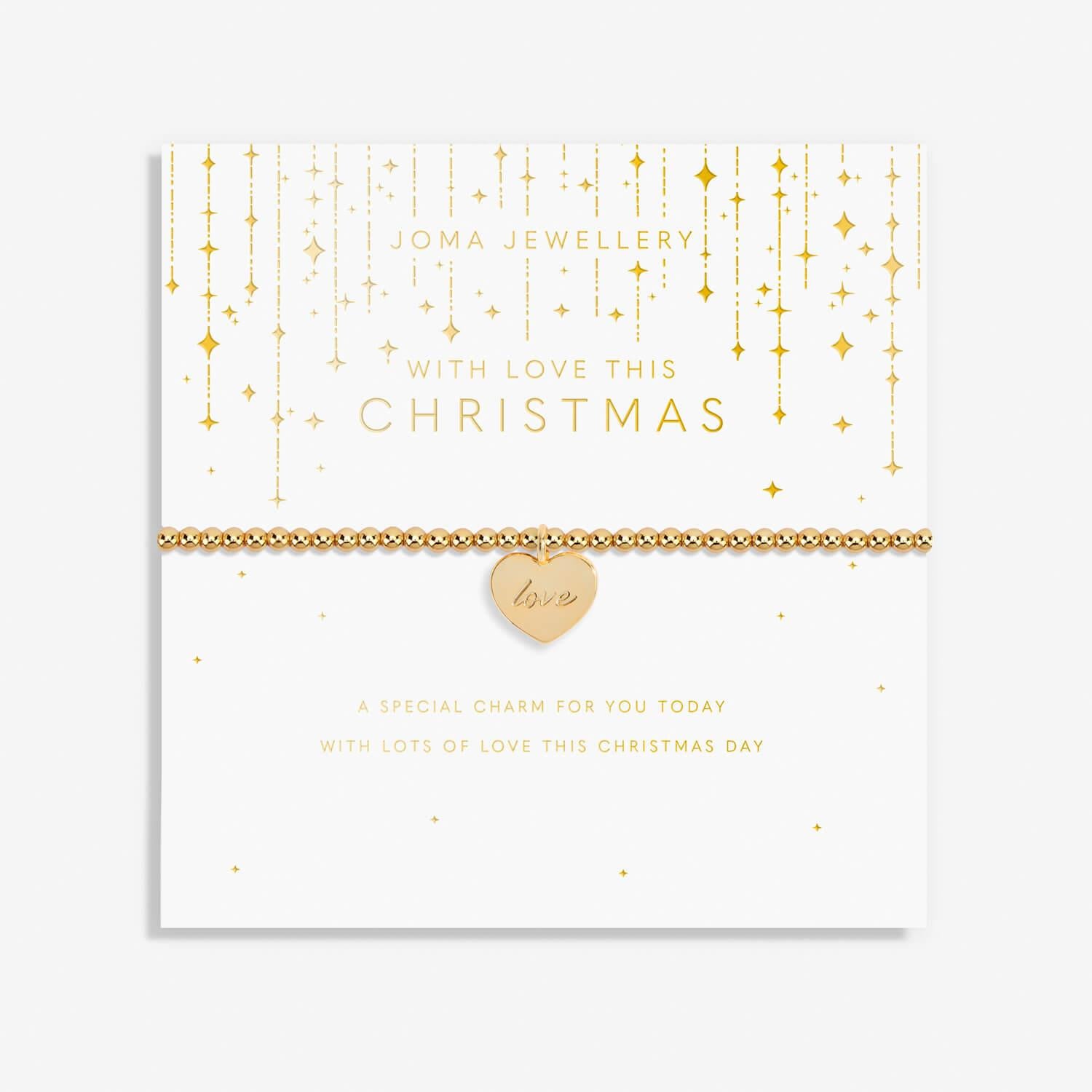 My Moments Christmas 'With Love This Christmas' Gold Bracelet