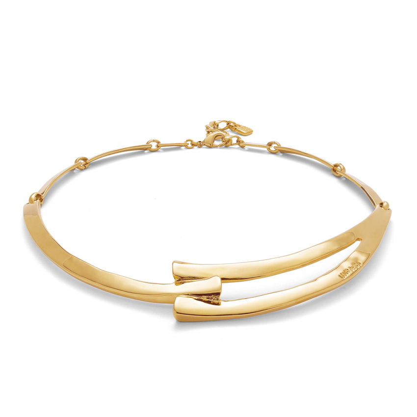 Ser Original 18k Gold Plated Rigid Necklace