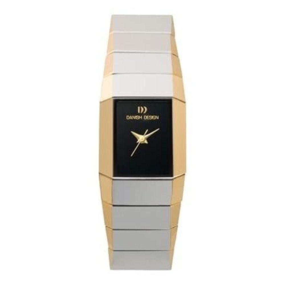 Ladies Tungsten Gold & Silver Adjustable Bracelet Watch