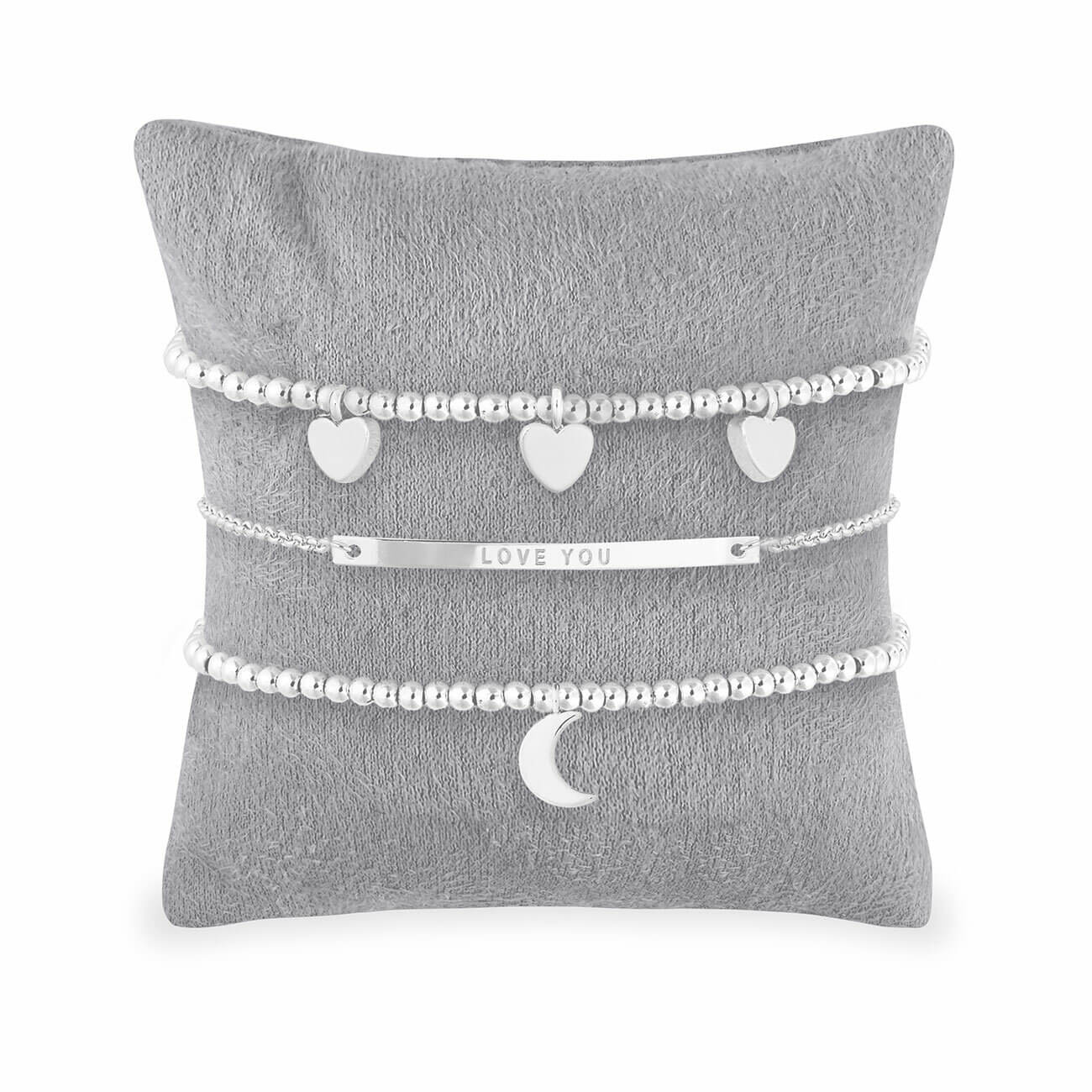 Occasion Gift Box -Love You To The Moon and Back -Silver Bracelets