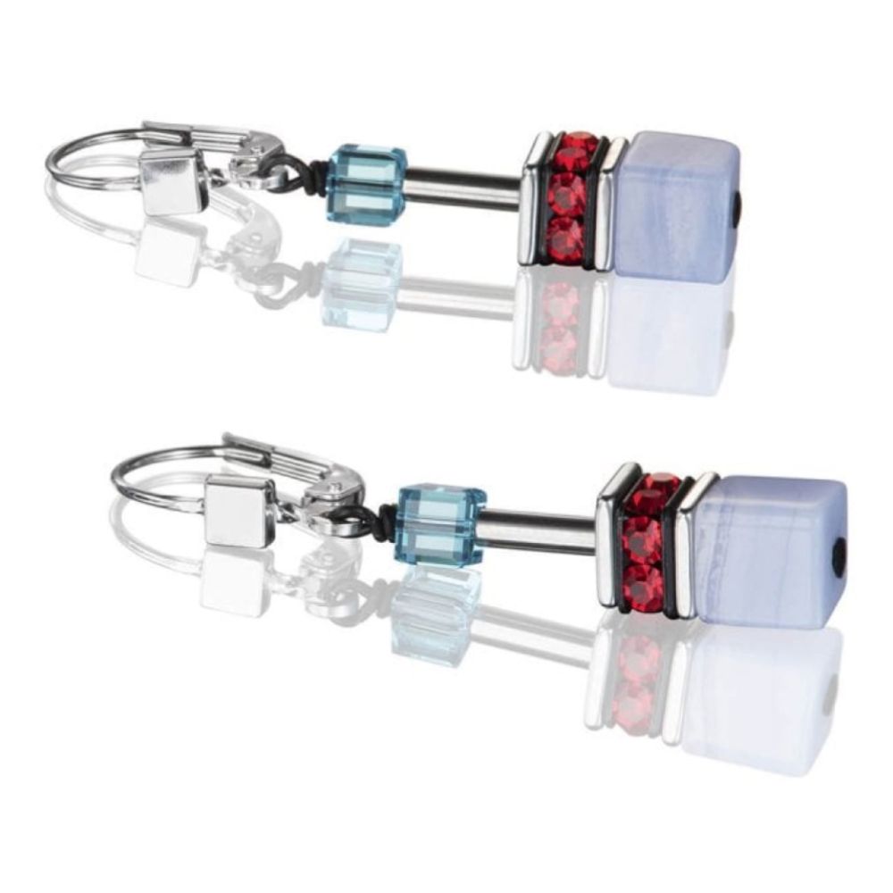 Geo Cube Multicolour Fancy Pierced Earrings