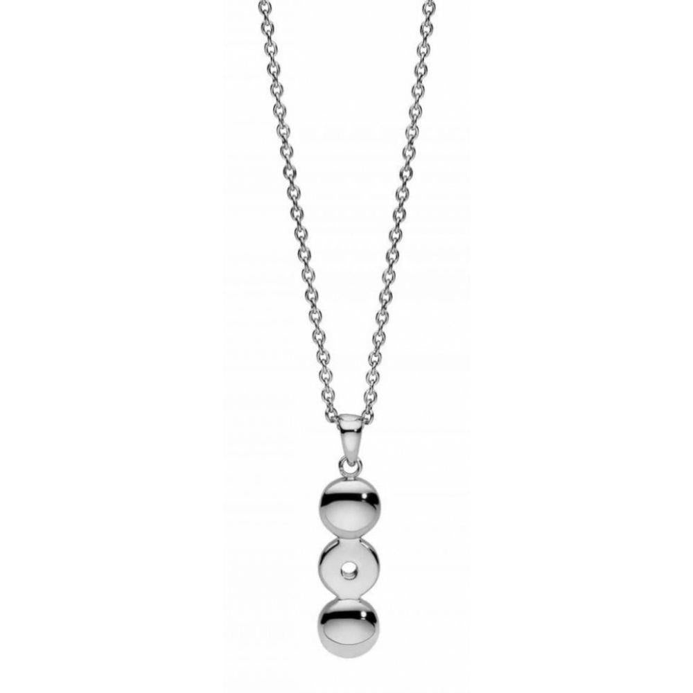 Famosa Stainless Steel Vertical Pendant Womens Necklace