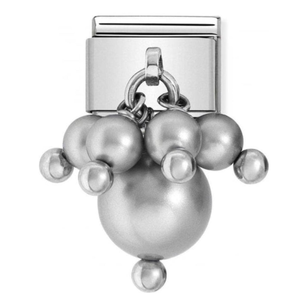 Classic Grey Pearls Charm Link
