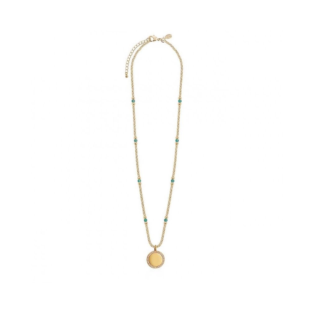 Wellness Gems | Gold | Aventurine Necklace | 45cm With 5cm Extender