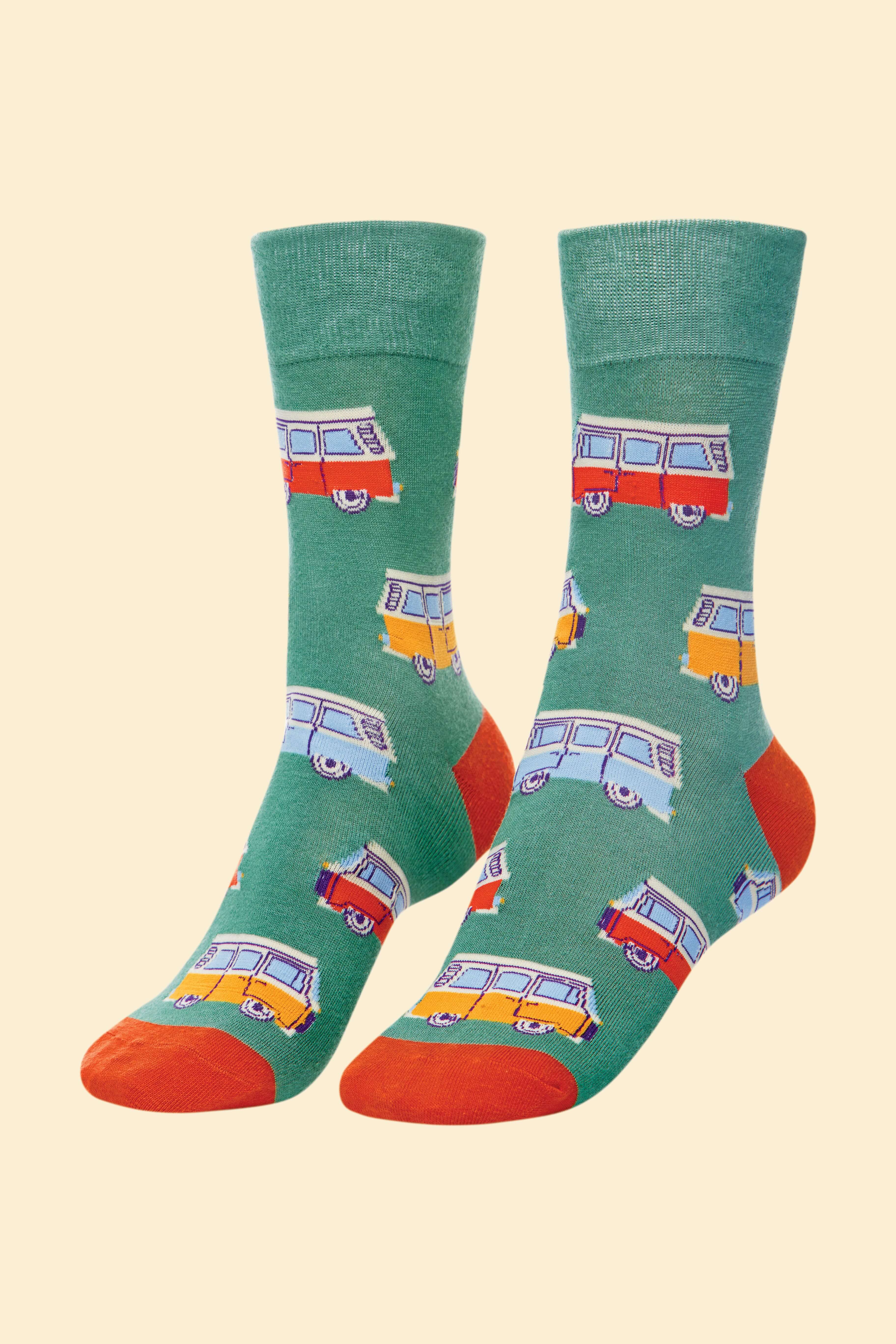 Men's Campervan  Socks - Sage