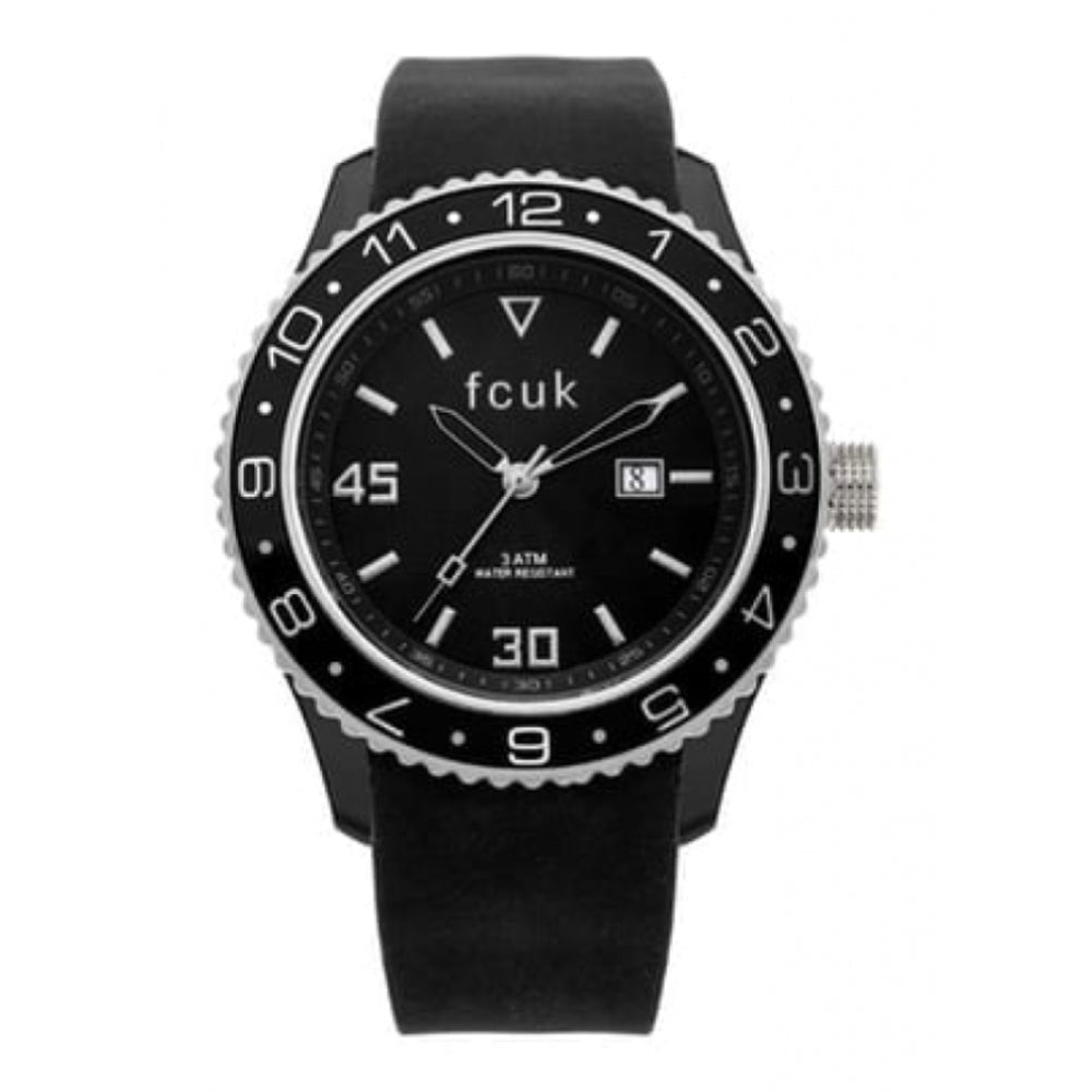 Men's Quartz Watch With Grey Silicone Strap